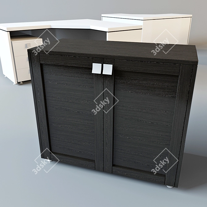 Modern Office Furniture 3D model image 2