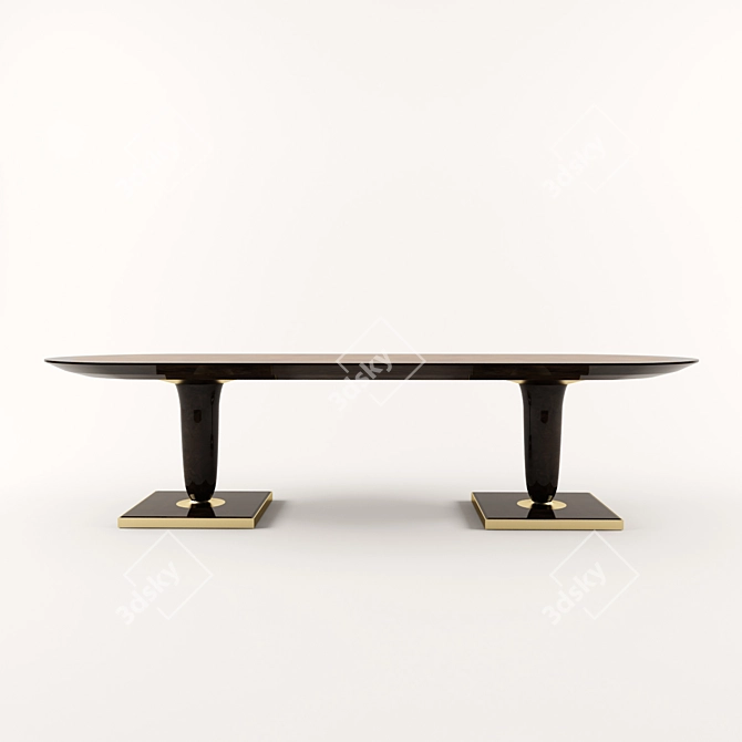 Elegant Dining Table 3D model image 2