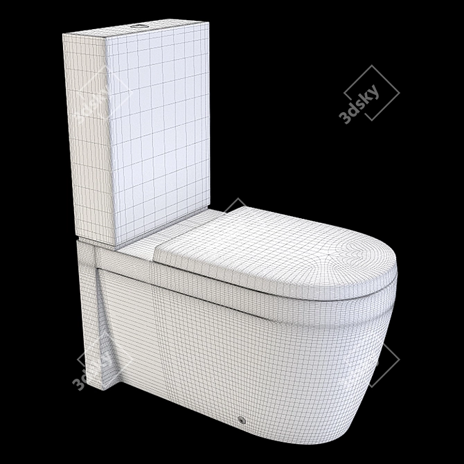 Duravit Starck 2 Toilet (212909) 3D model image 4