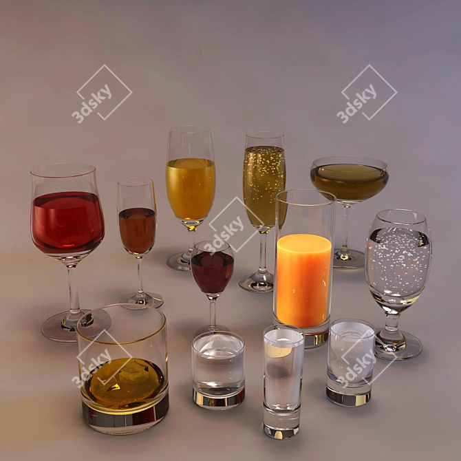 Versatile Glasses for Every Occasion 3D model image 3