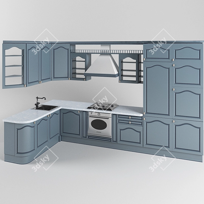 Max 2013 Vray Kitchen 3D model image 1