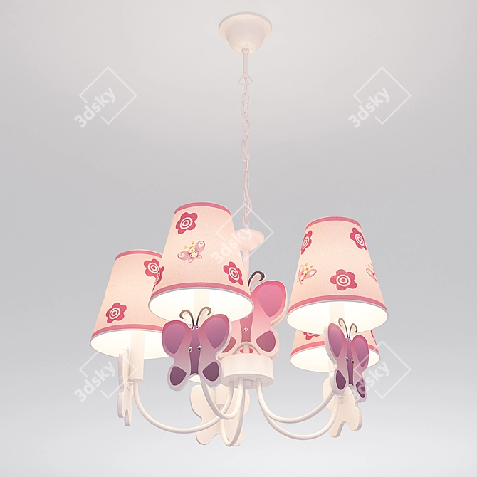 Elegant Bulgarini Chandelier MD8069 3D model image 1