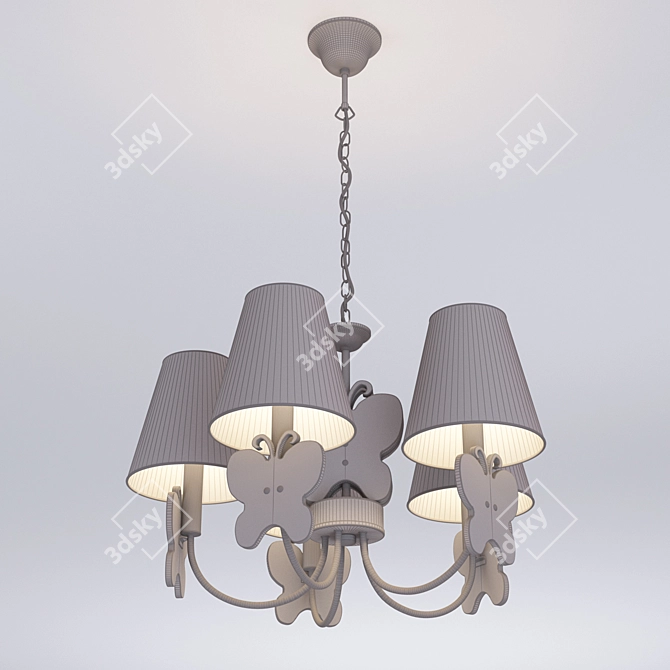 Elegant Bulgarini Chandelier MD8069 3D model image 2