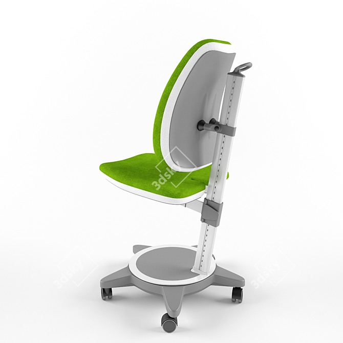 Moll Children Chair: Colorful and Adjustable 3D model image 2