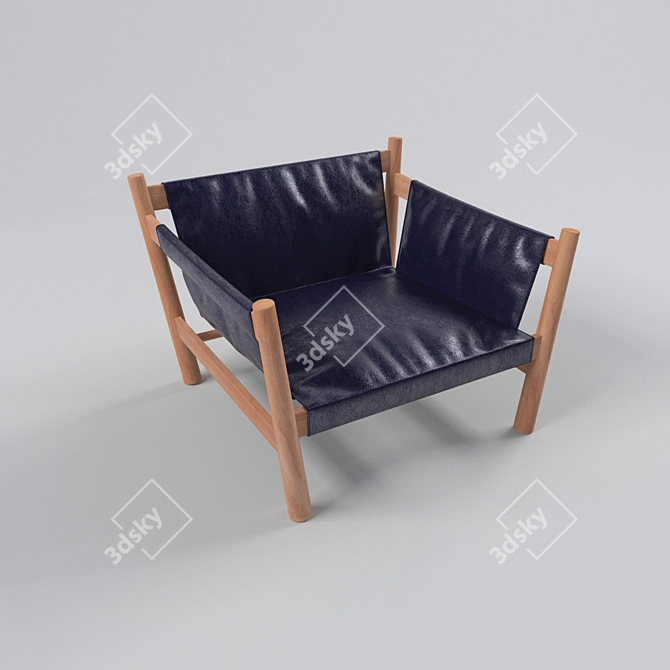 Bolivar Rhino Nut Armchair 3D model image 2