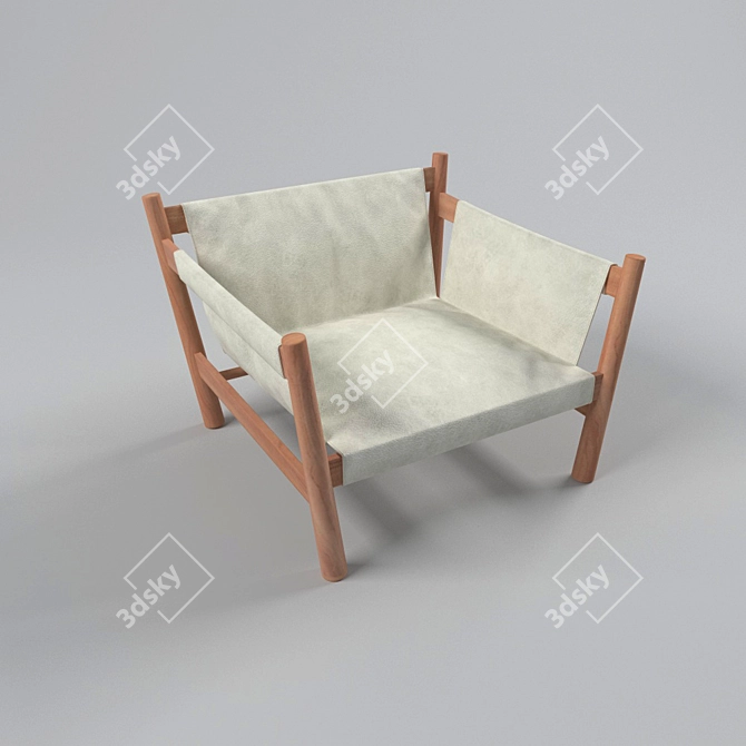 Bolivar Rhino Nut Armchair 3D model image 3