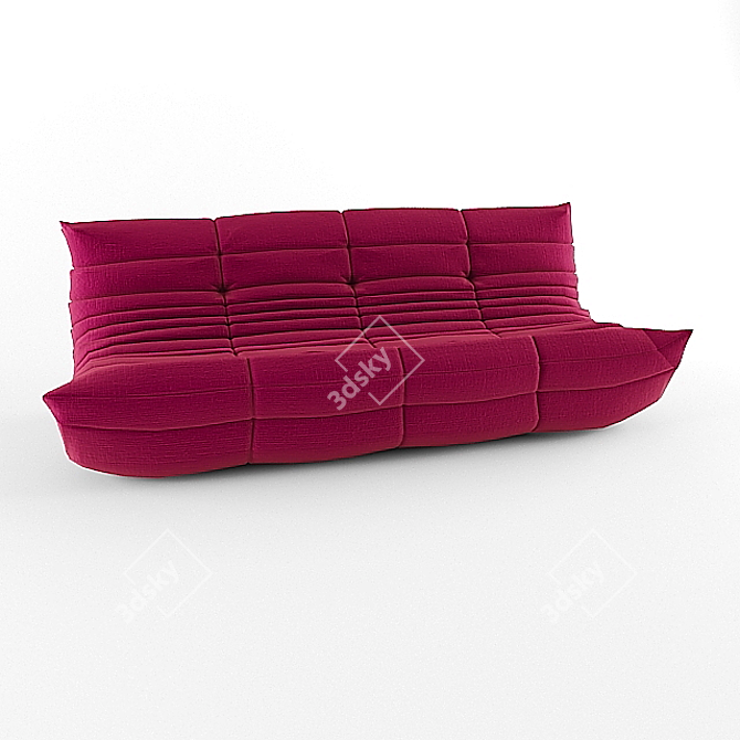 Cozy Modular Togo Sofa by Ligne Roset 3D model image 2