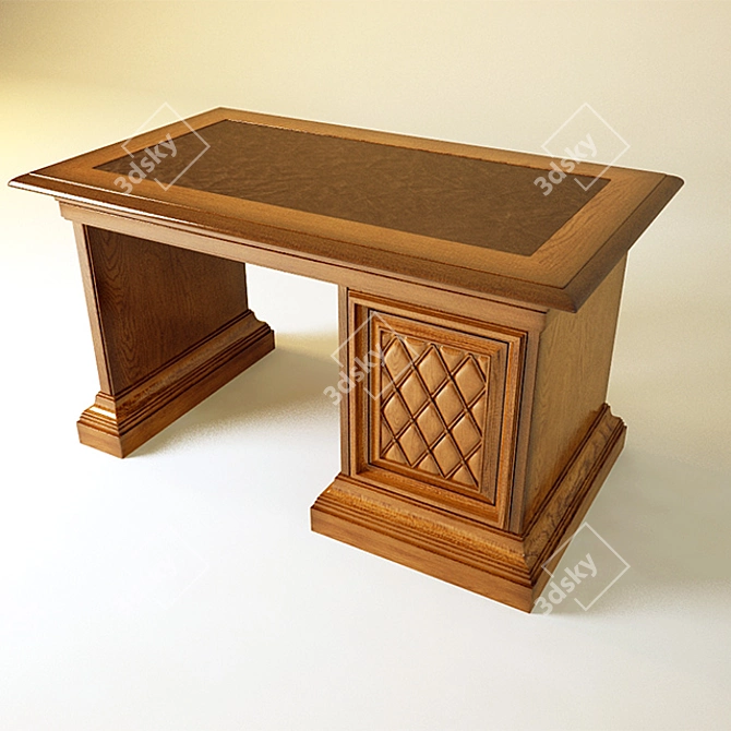 Phedra Artisan Desk 3D model image 2