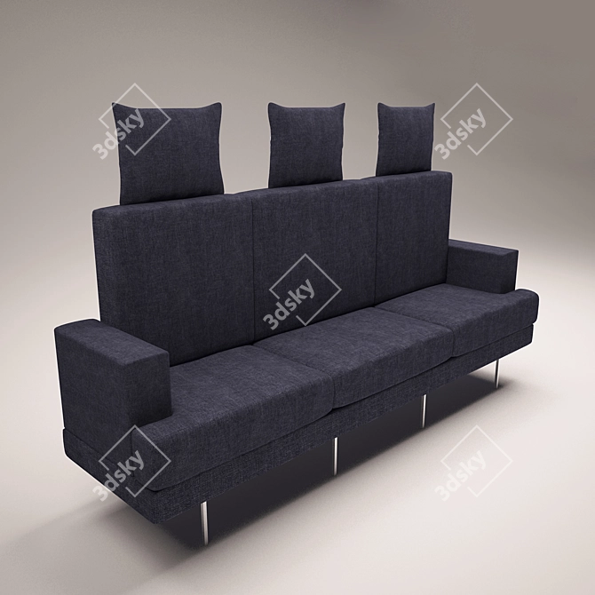 Title: Modern DS-740 Sofa: Elegant Italian Design 3D model image 1