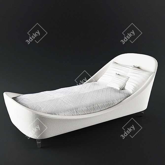 Samuele Mazza Bed: Luxury, Elegance, Style 3D model image 1