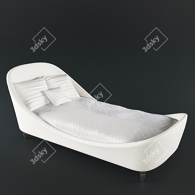 Samuele Mazza Bed: Luxury, Elegance, Style 3D model image 2