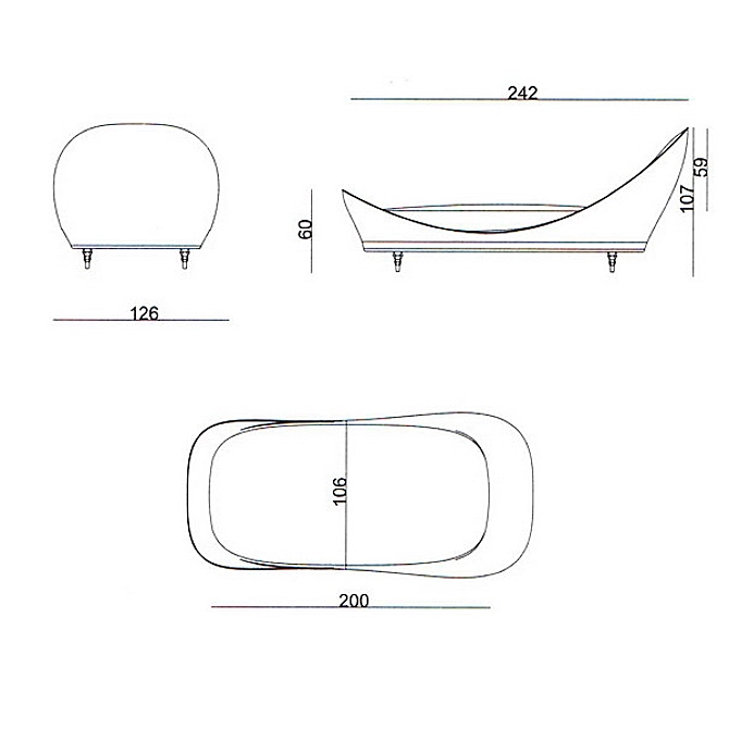 Samuele Mazza Bed: Luxury, Elegance, Style 3D model image 3