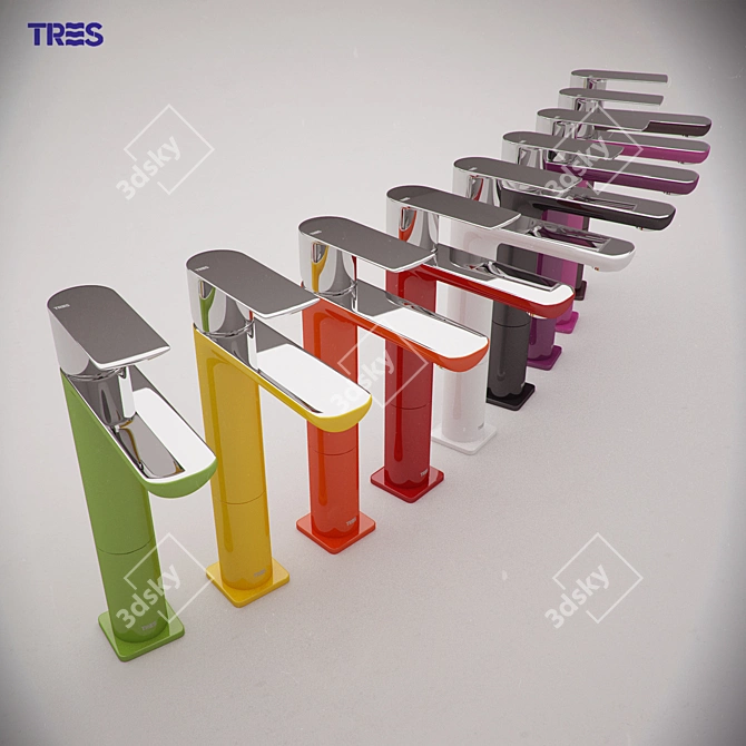 TRES Loft Mixer: Vibrant and Compact 3D model image 2