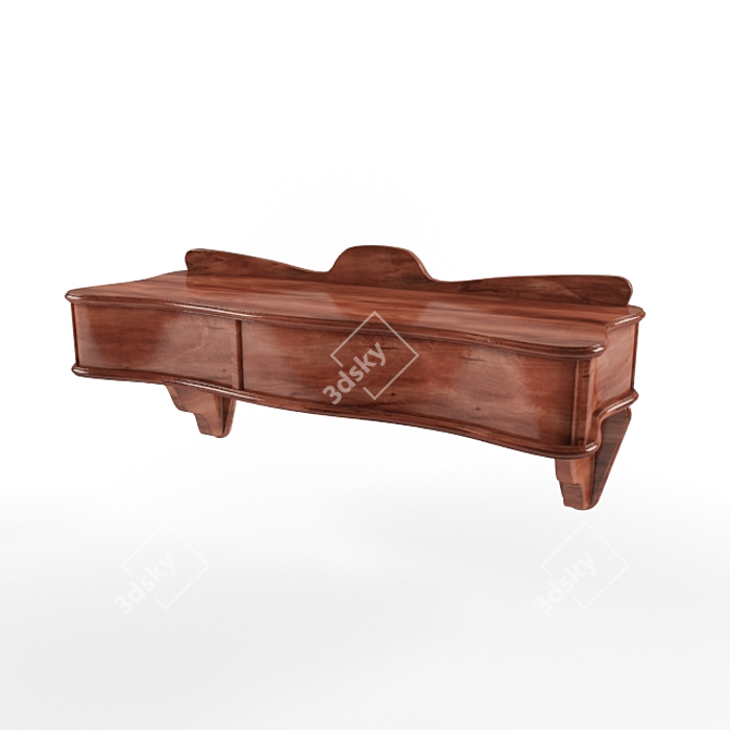 Elegant Milady Console 3D model image 1