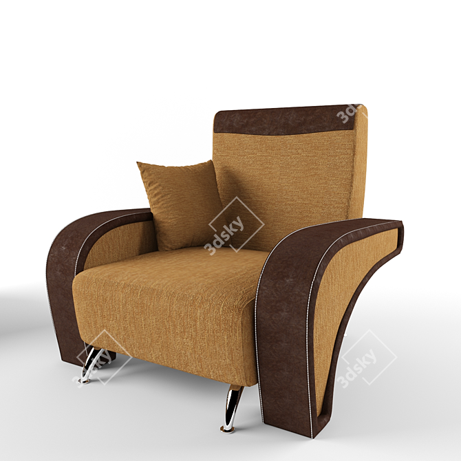 ErgoComfort Chair: Maximum Support & Style 3D model image 1