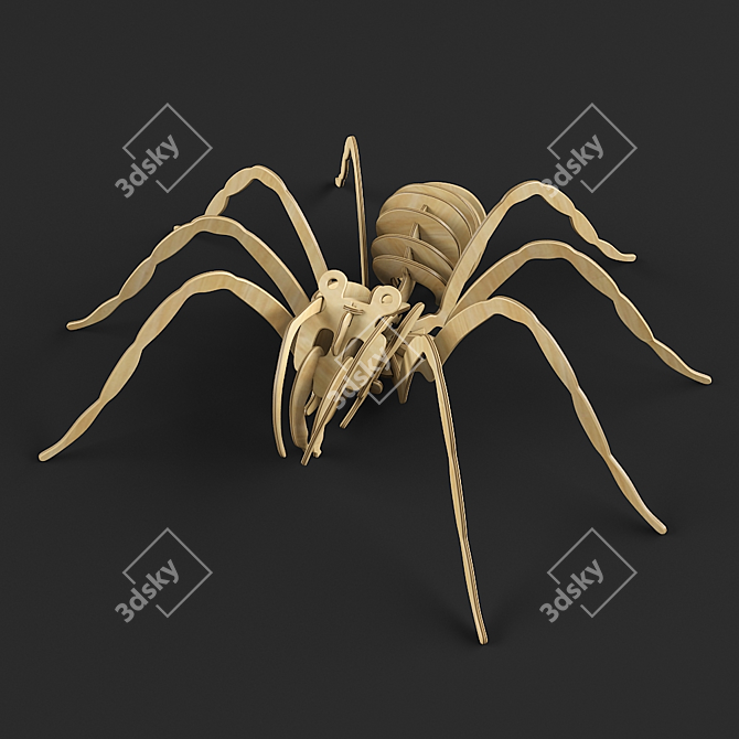 Wooden Spider Model Kit | 2011 & 2014 Versions 3D model image 3