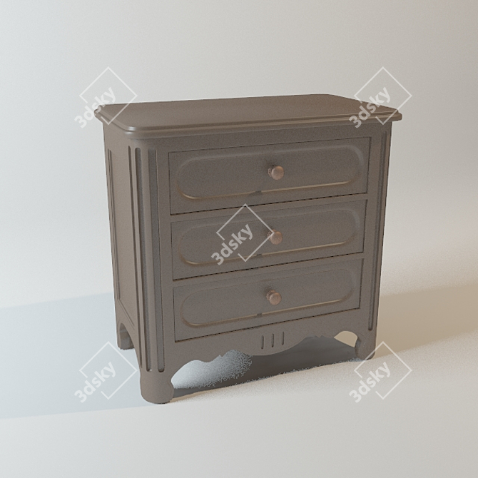 Title: Grange Provencal Curbstone 3D model image 1