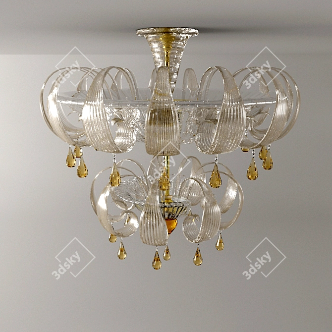 Luxury Sylcom Chandelier 1386/DP 3D model image 1