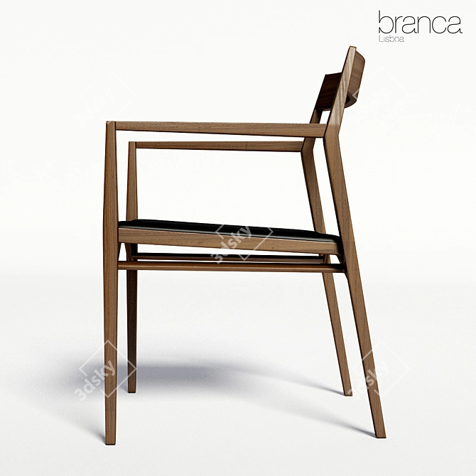 Elegant AYA Chair by Branca Lisboa 3D model image 2