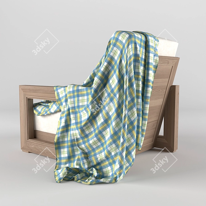 Costa Lounge Chair: Ultimate Comfort in Style 3D model image 2