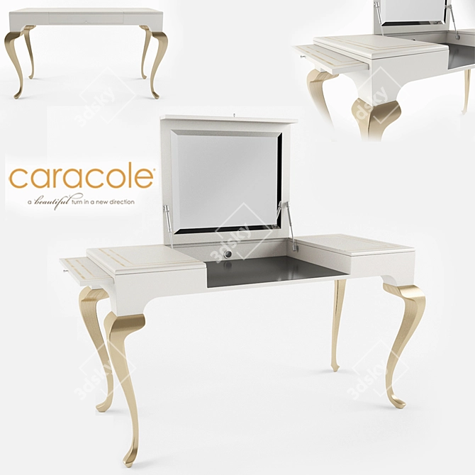 Elegant Caracole Console Table 3D model image 1