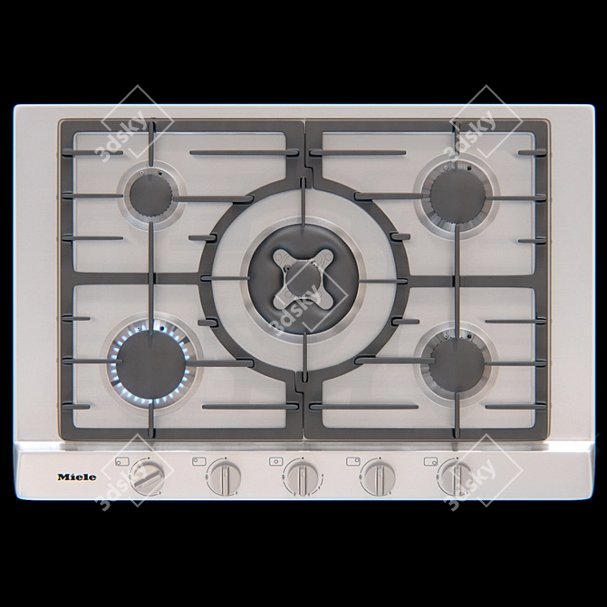 Premium Miele KM 2034 Cooktop 3D model image 2