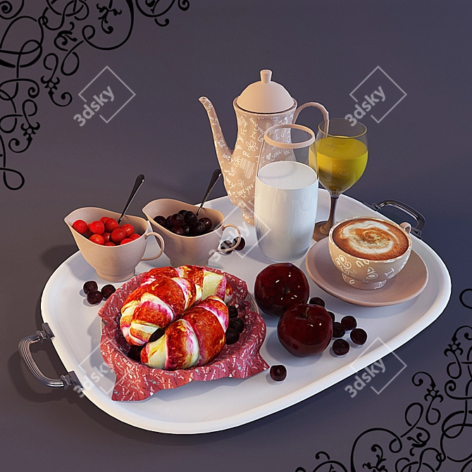 Rise and Dine: Breakfast Bliss 3D model image 1