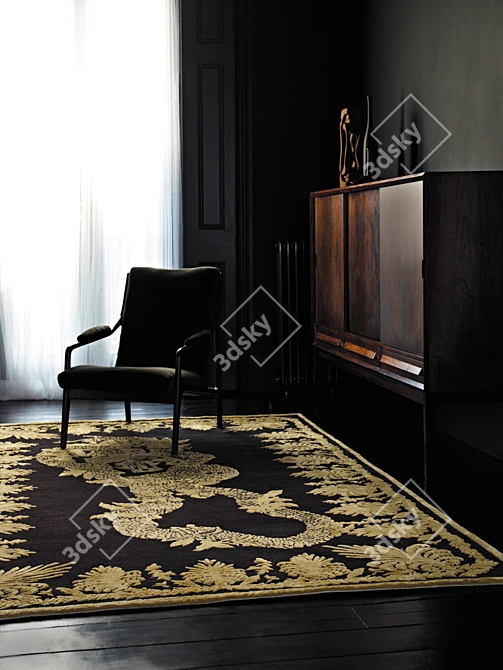 Luxury Alexander McQueen Rug 3D model image 2