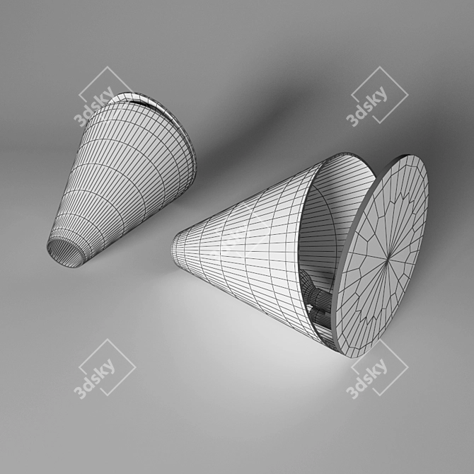 Davide Groppi Palpebra: Sleek Table Lamp 3D model image 2