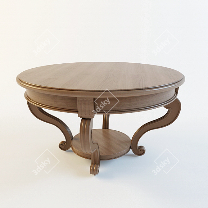 Sleek Coffee Table 3D model image 1