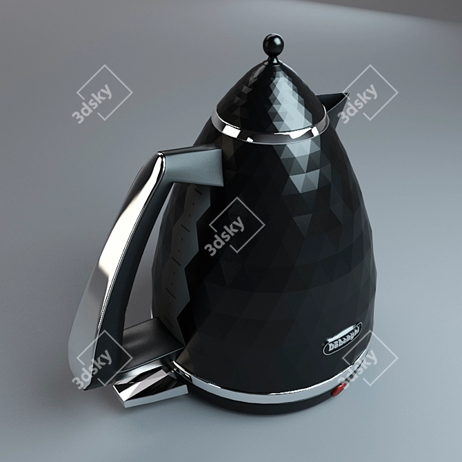 Sleek Modern Tea Kettle 3D model image 2