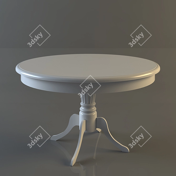 Elegant Round Table 3D model image 1