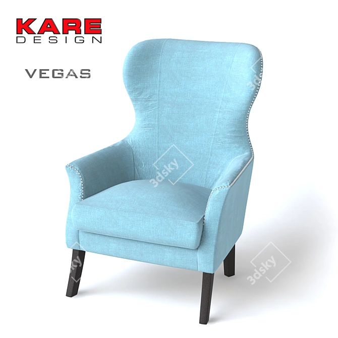 KARE VEGAS: Modern and Compact Seating 3D model image 1