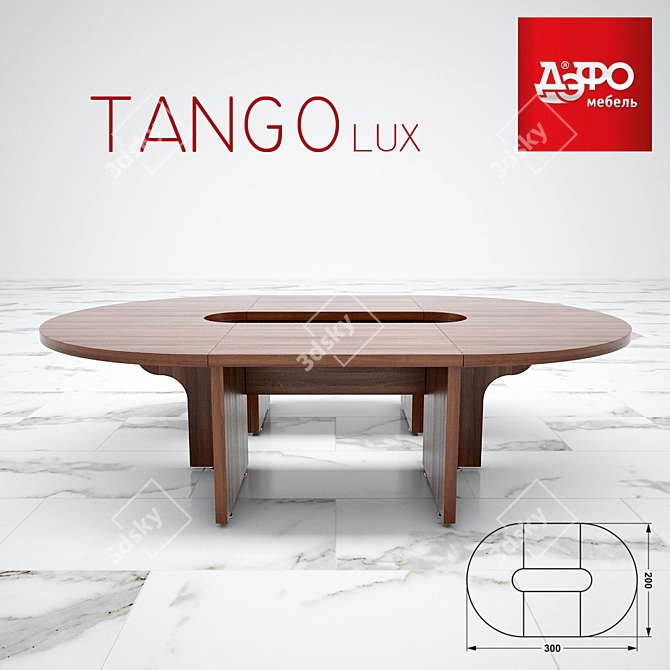 Tango Lux Conference Table 3D model image 1