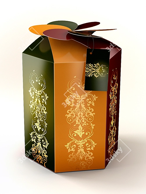 Premium Gift Wrapping Set 3D model image 1