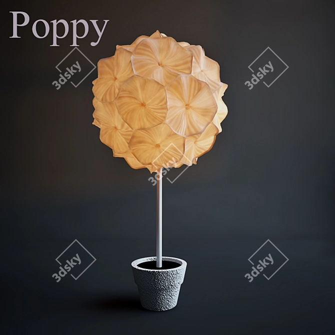 Poppy Table Lamp 3D model image 1