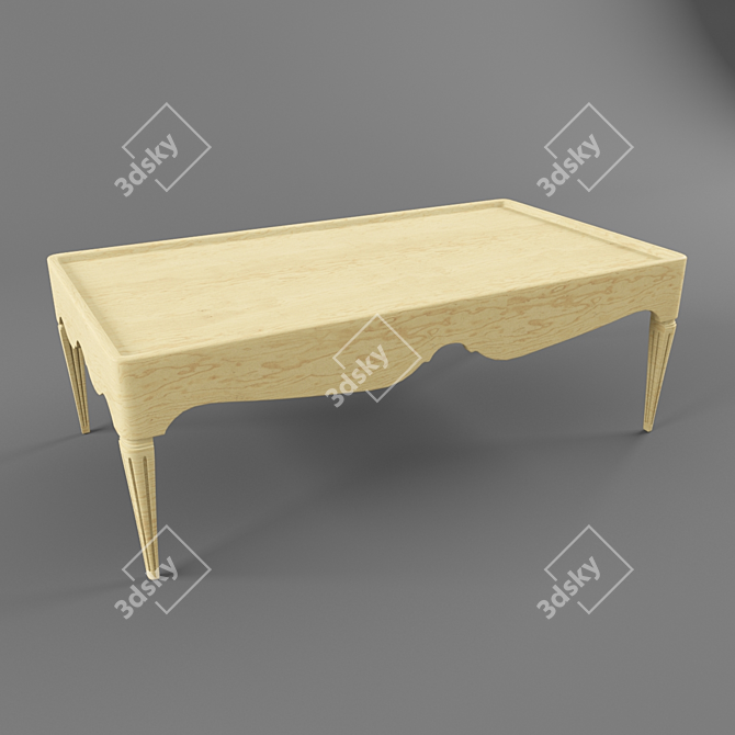 Streamline Pro 32: Lightweight Desk Solution 3D model image 1