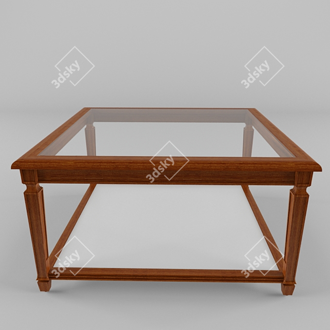 Spanish Genoveva Coffee Table 3D model image 1