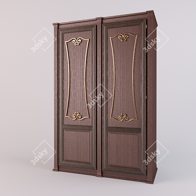 Royal Princess Wardrobe 3D model image 1