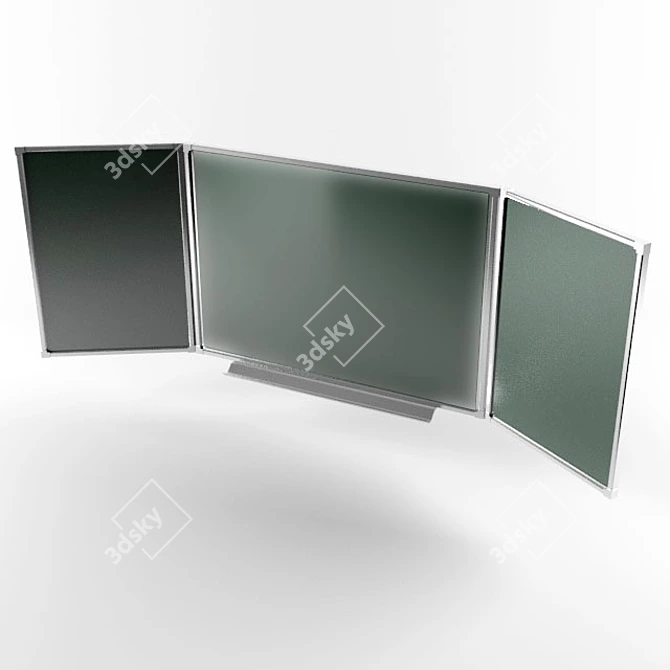 Giant Classroom Whiteboard 3D model image 1