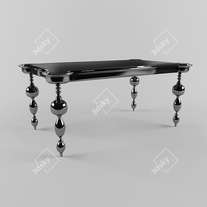 Sleek Zonta Table 3D model image 1