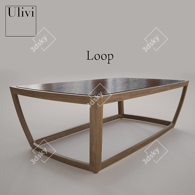 Ulivi Loop Coffee Table 3D model image 1