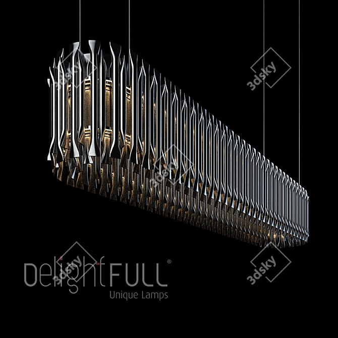 Elegant Matheny Pendant Lighting 3D model image 1