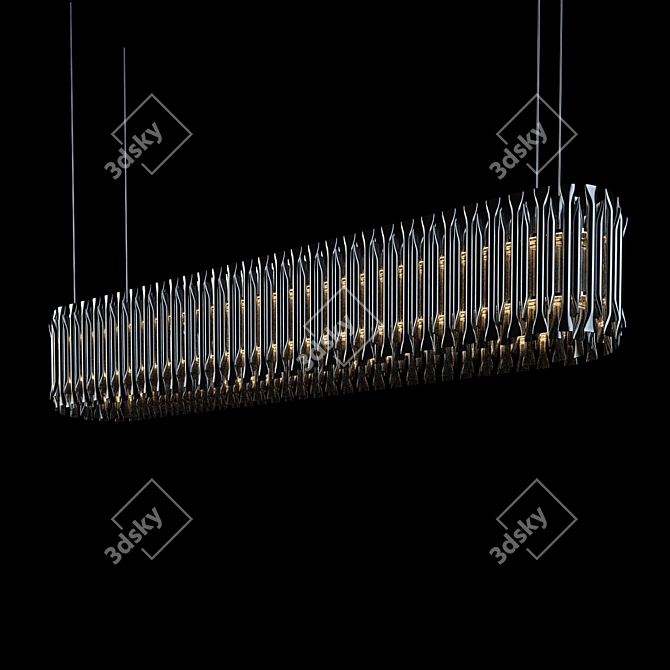 Elegant Matheny Pendant Lighting 3D model image 2