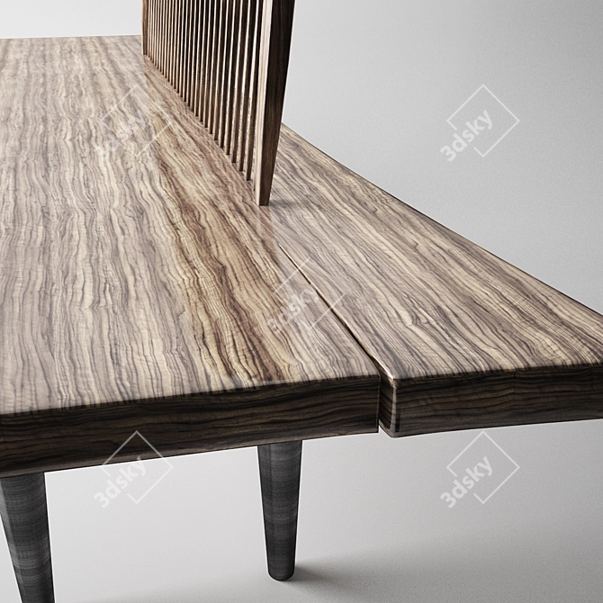 Tomahawk Bench: Sleek & Sturdy 3D model image 2