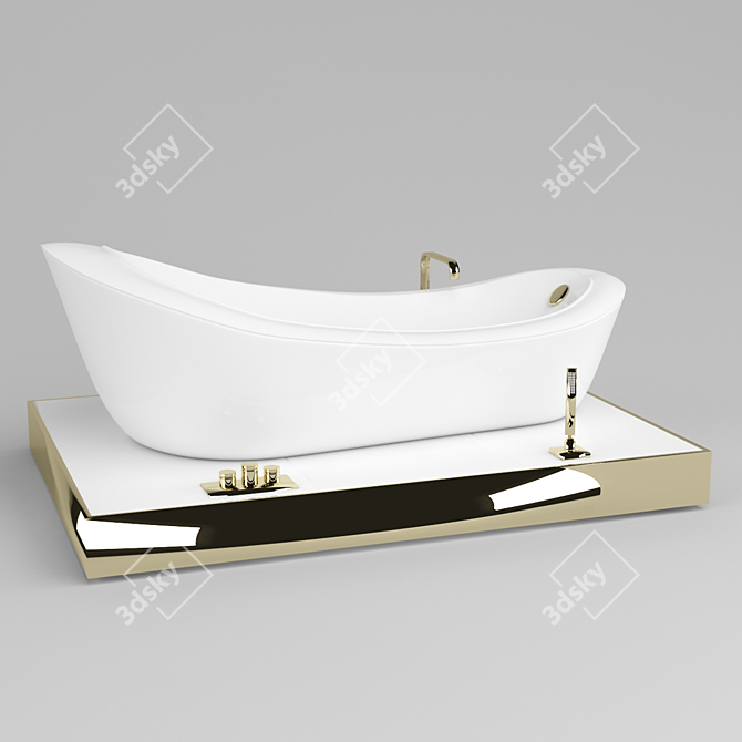 Title: Luxury Bath Affair 3D model image 1