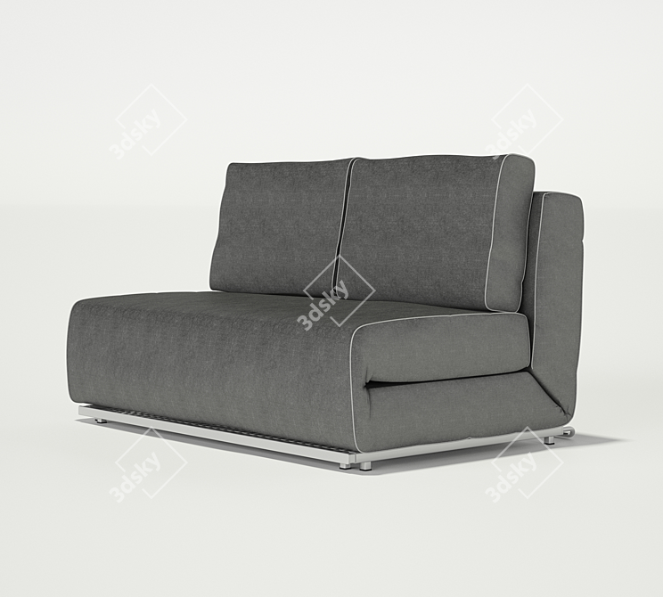 Vision Grey Sofa - Cosmo Relax 3D model image 1