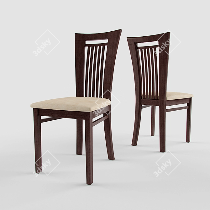 Elegant Eliseo Chair - 6311 3D model image 1