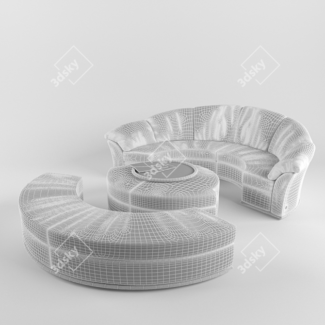 Cosmic Comfort Sofa | Nieri Collection 3D model image 2