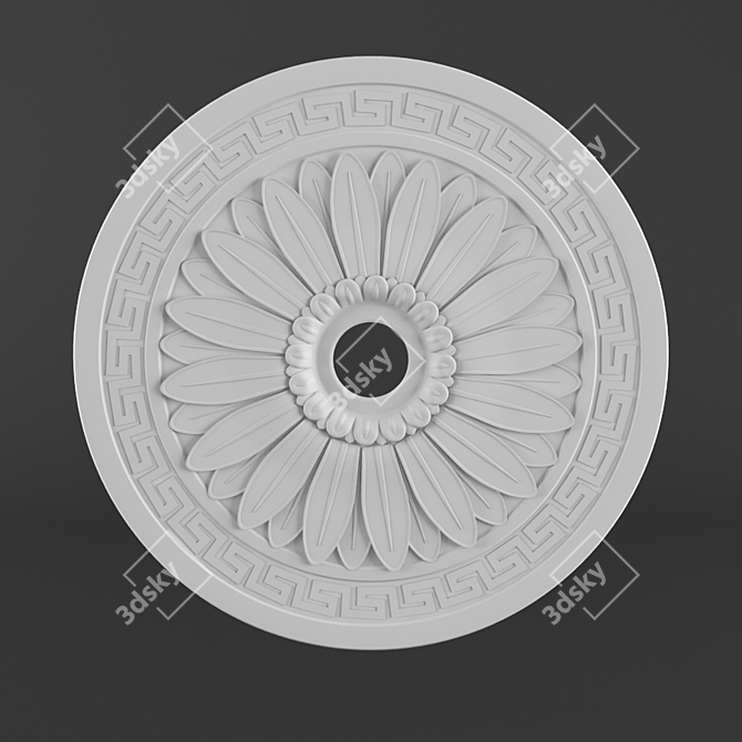 Ceiling Socket, 600mm Diameter 3D model image 1